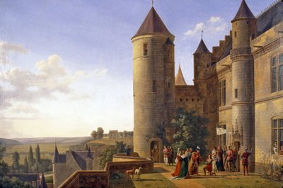 Indre & Loire No. 183 - Chateau de Loches - Meeting of Charles VII and Joan of Arc at Loches by Unknown